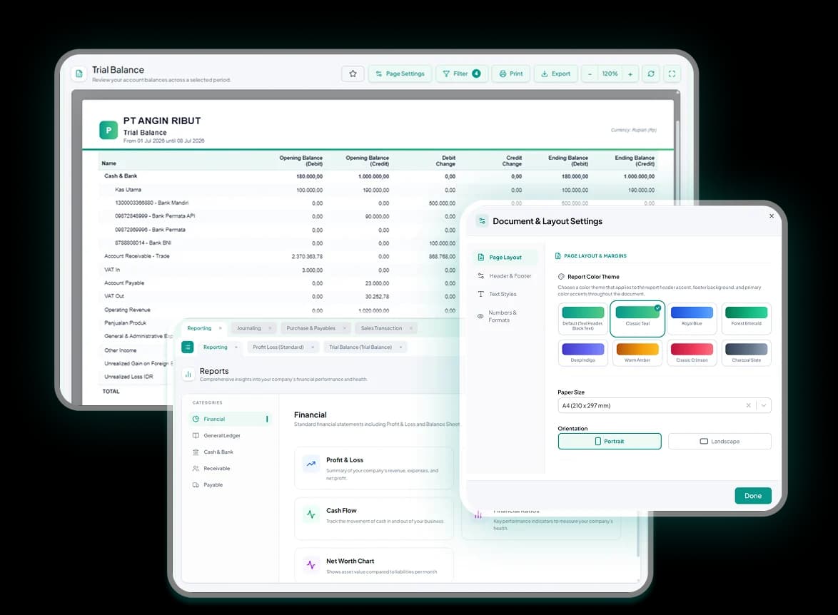 Customize Report Margin